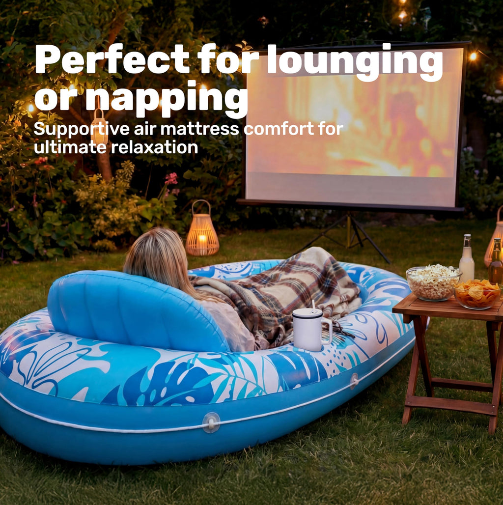 Inflatable Tanning Pool Lounger Float U4209