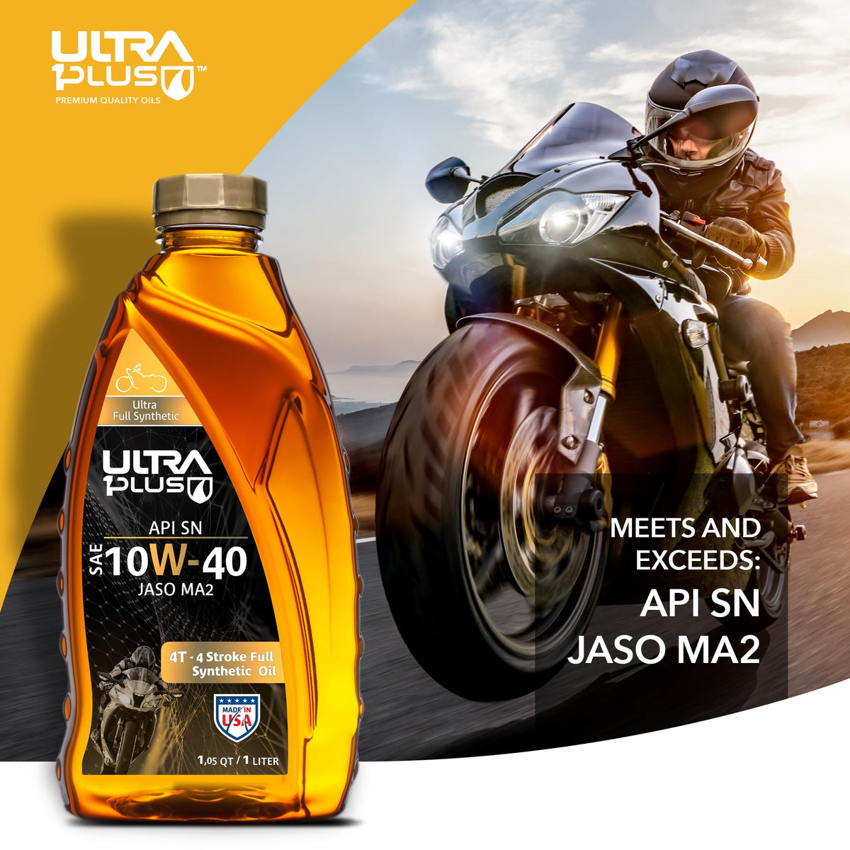 10W-40 Full Synthetic Motorcycle Oil 5 Gallon Pail P995