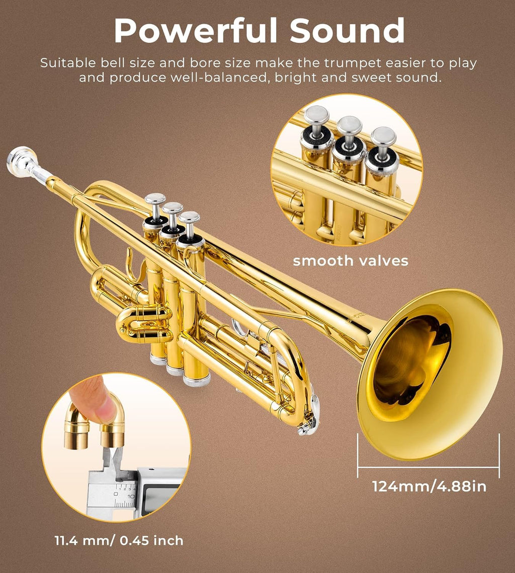 Bb Trumpet Gold Finish Brass H859161