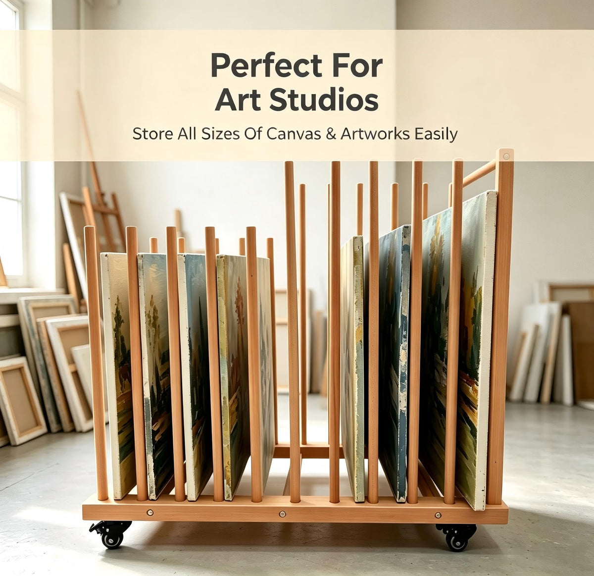 Art Storage Rack with Wheels G357454