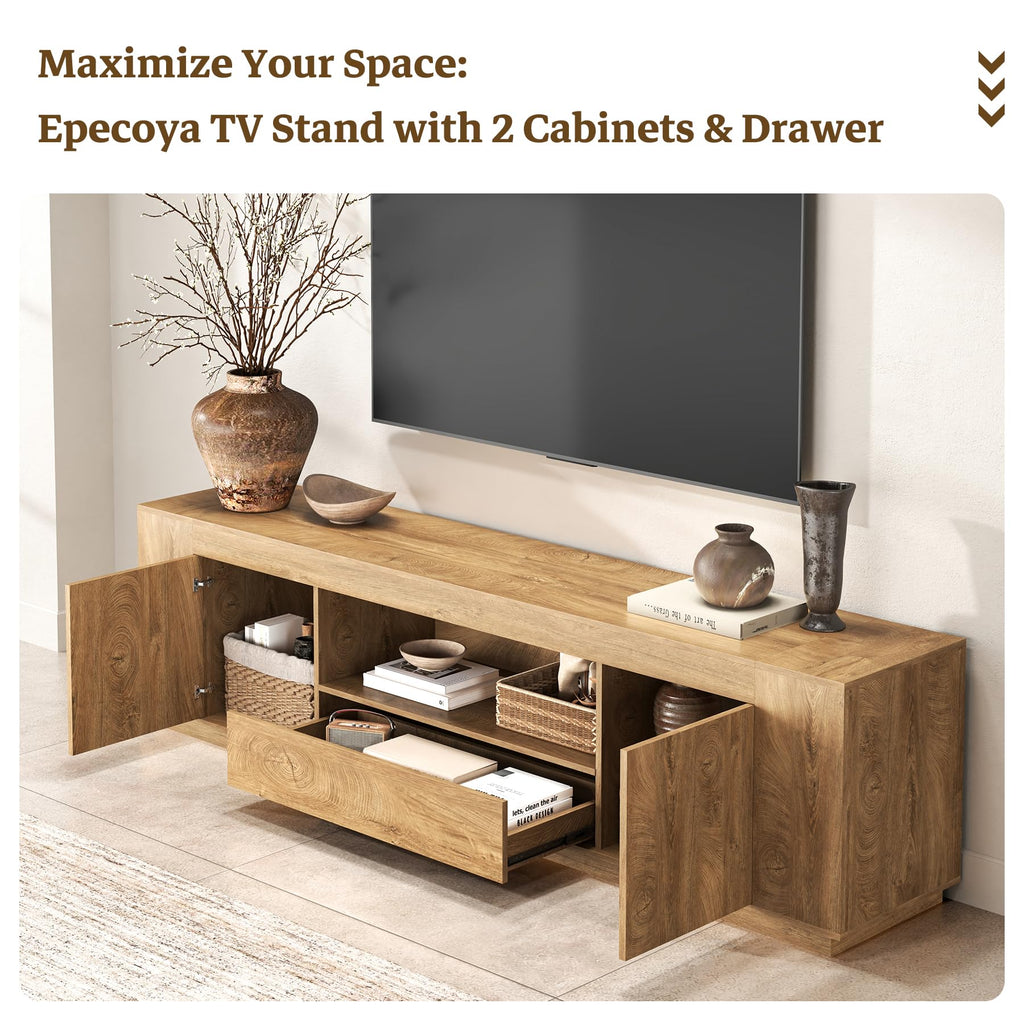 Natural Oak Brown TV Stands Z2351