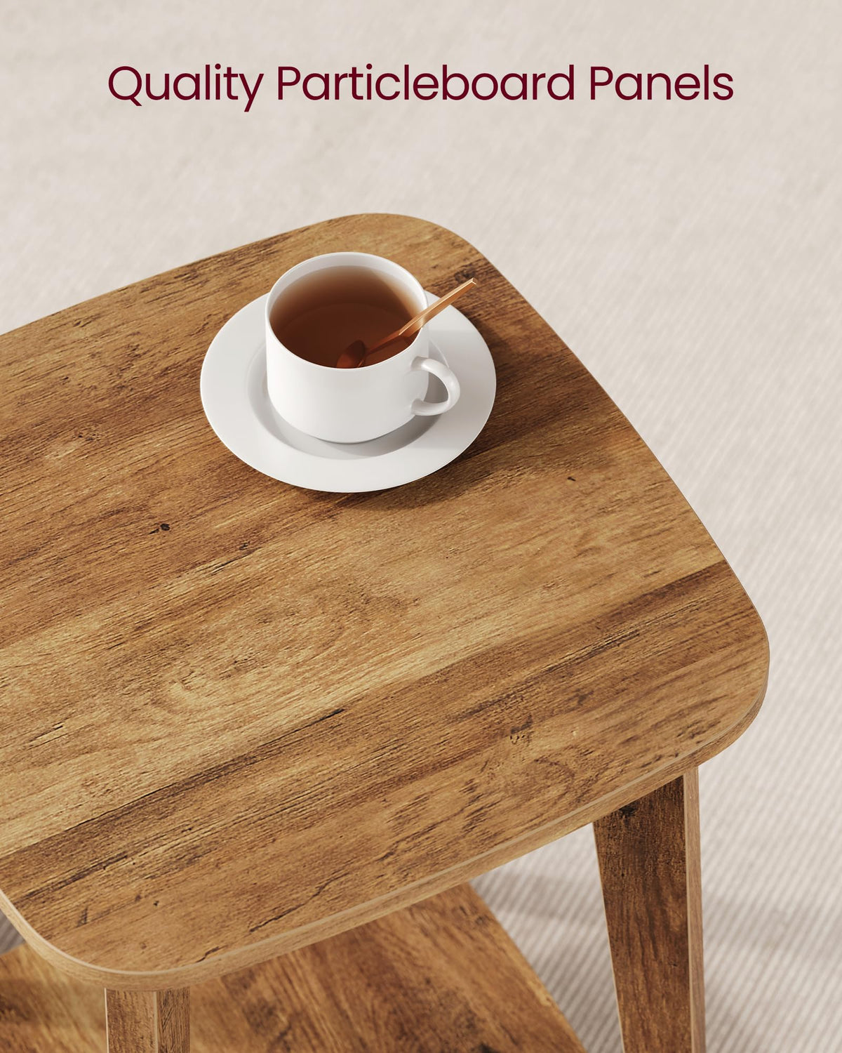 2-Tier Small Square Side Table Set of 2 T1752