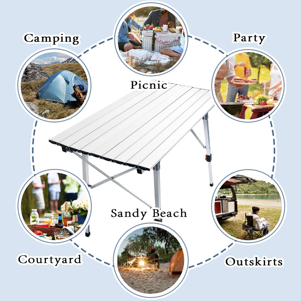 Adjustable Aluminum Camping Table U545399