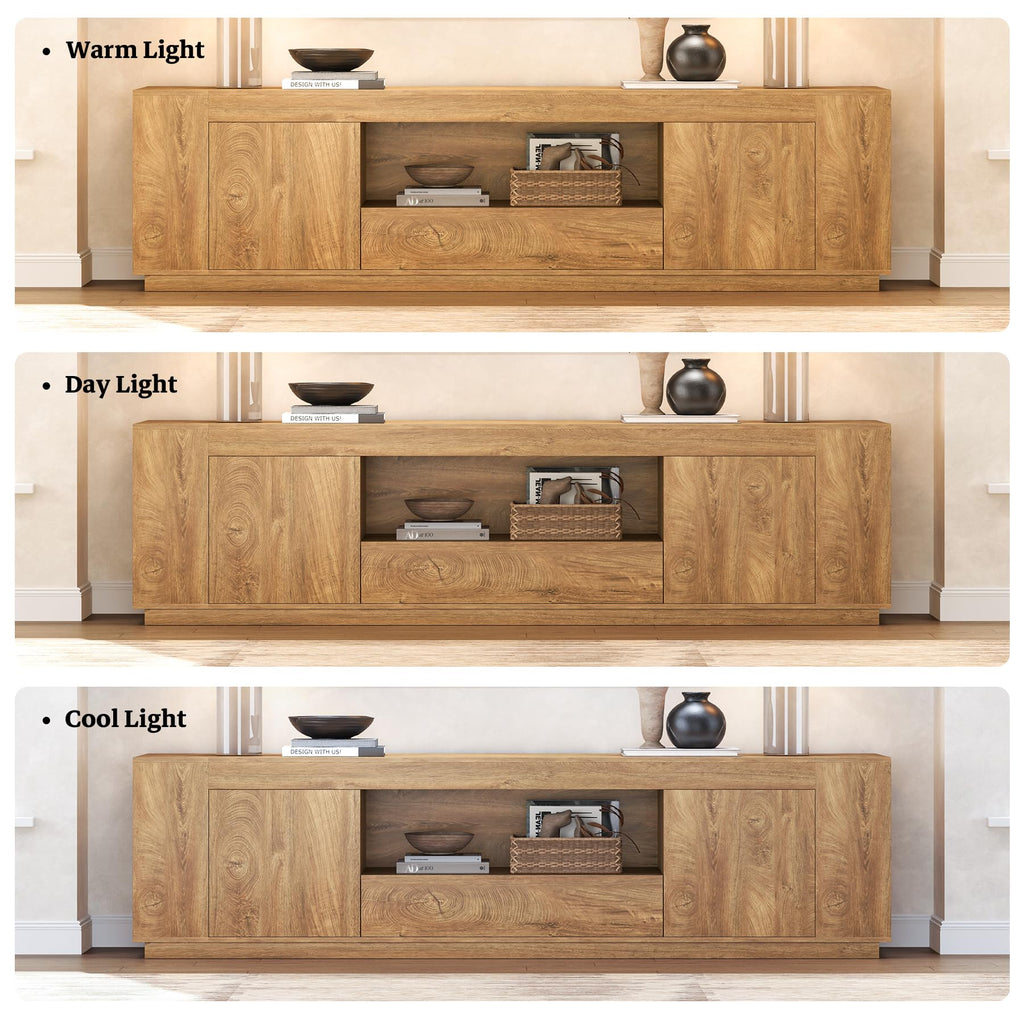 Natural Oak Brown TV Stands Z2351