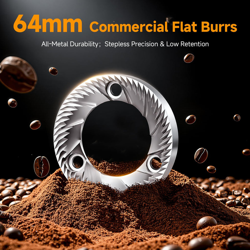Commercial Flat Burr Espresso Bean Grinder M76335