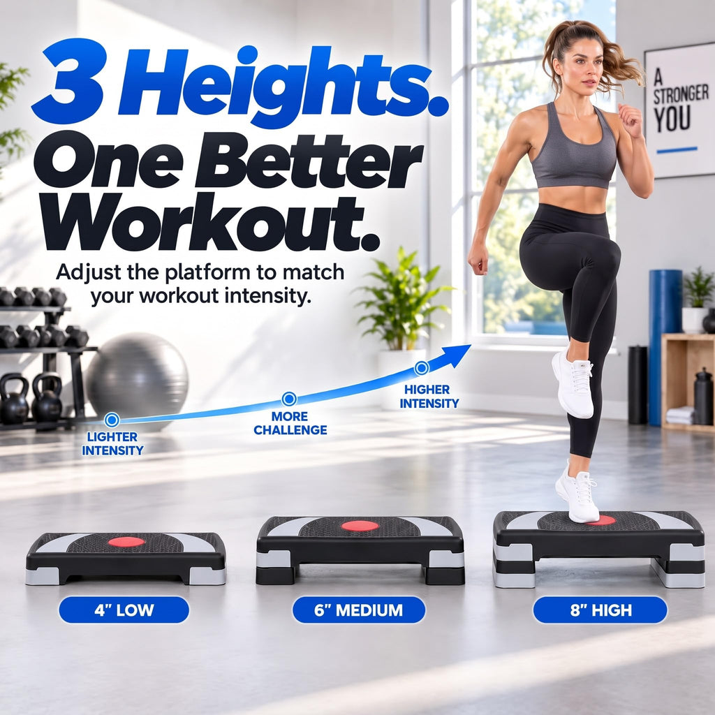 31'' Aerobic Step Platform with 4 Risers M70211