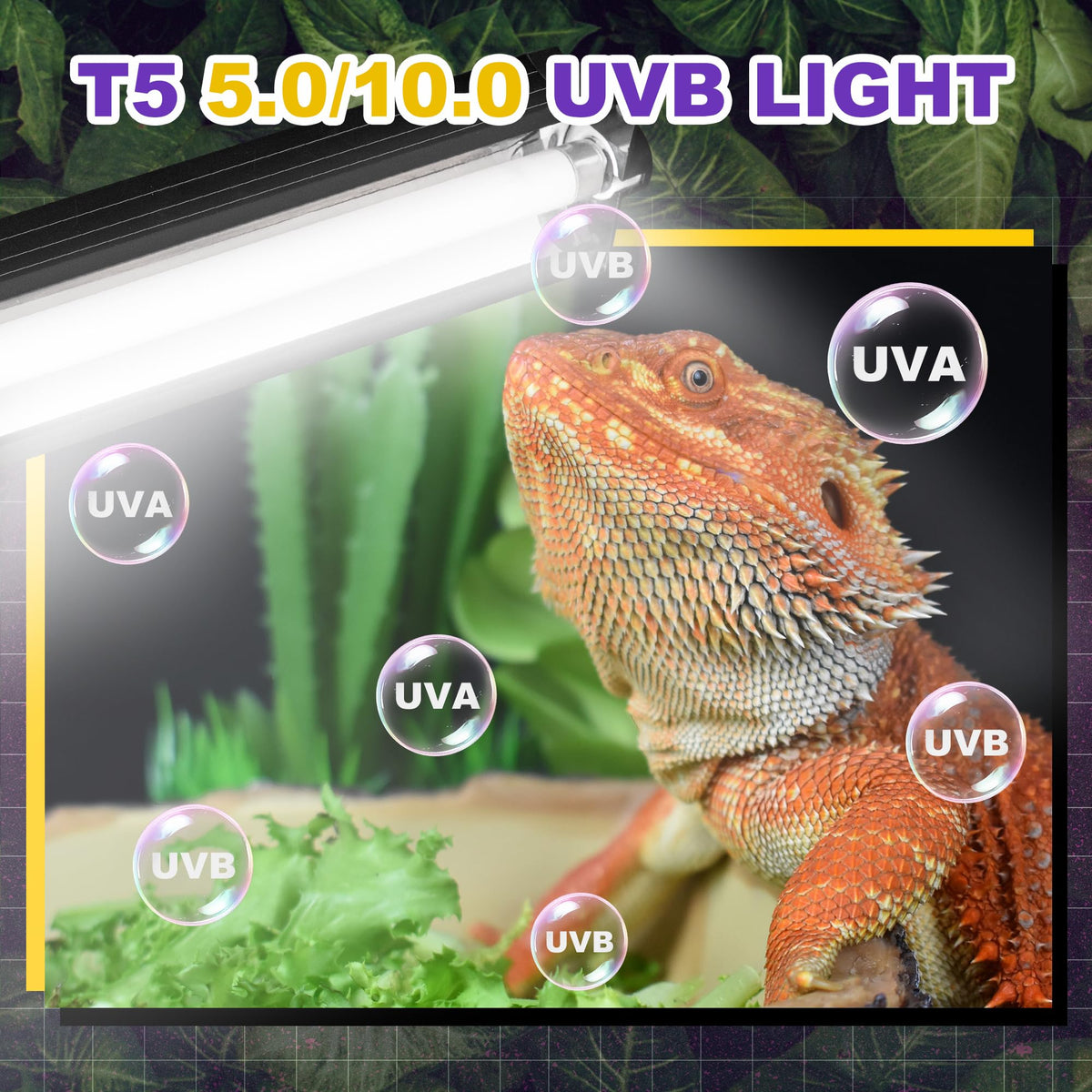 8W 5.0 UVB Reptile Light Fixture X22347