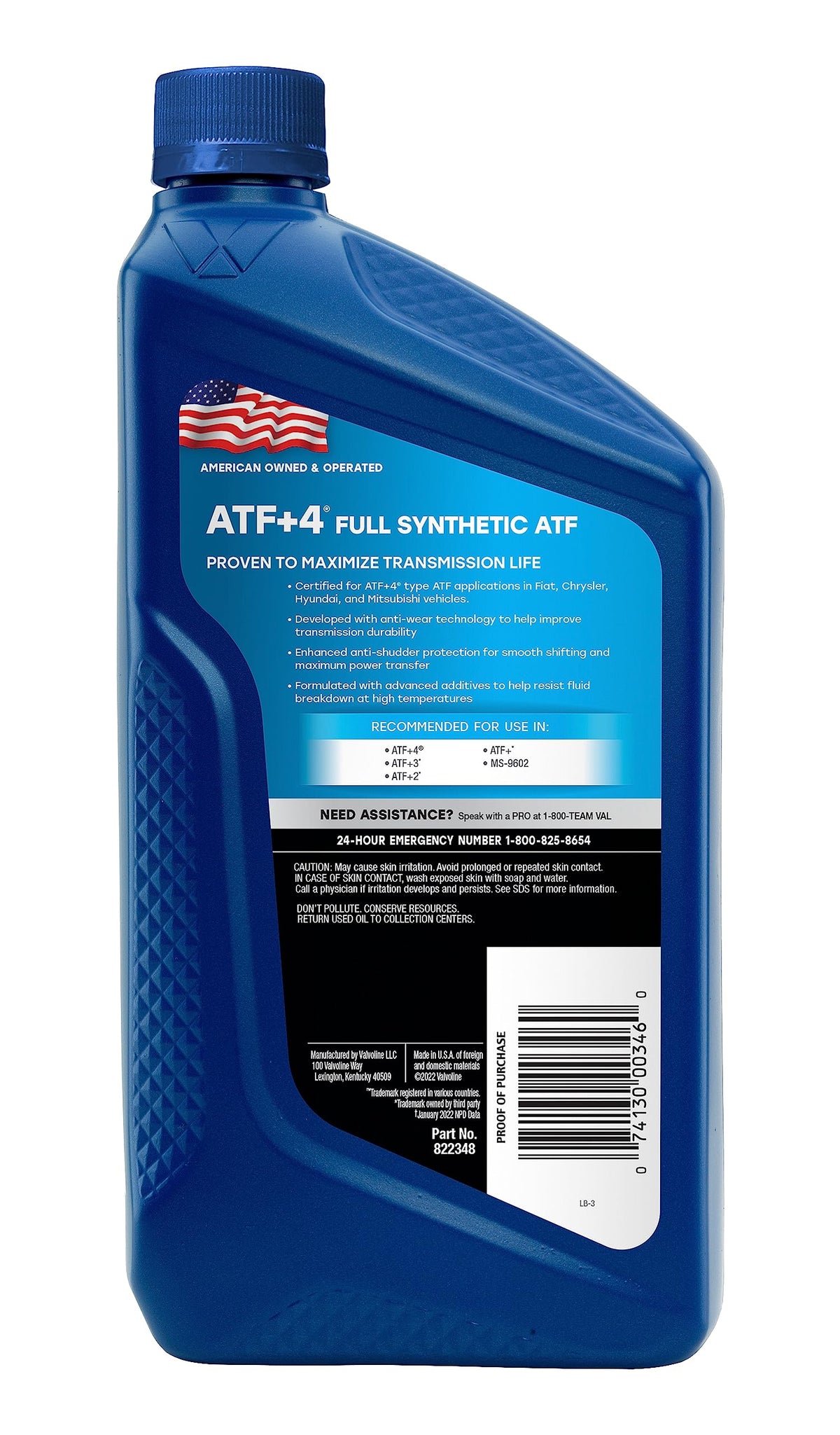 Full Synthetic Automatic Transmission Fluid 1 Quart E63388