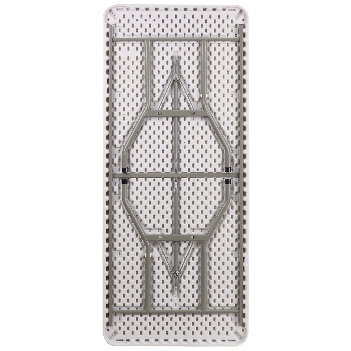 6-Foot Granite White Plastic Folding Table A729