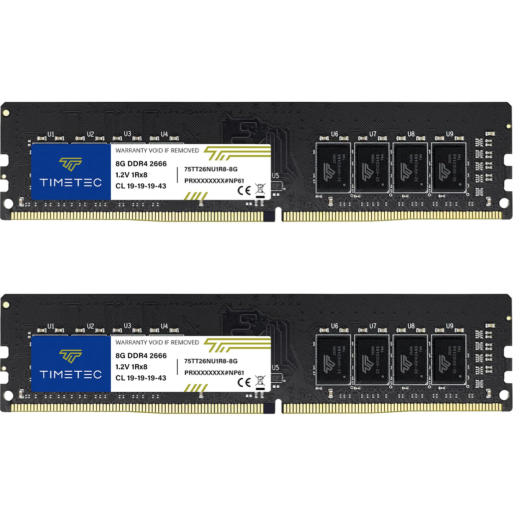 16GB Kit DDR4 2666MHz Desktop RAM 288-Pin Non-ECC UDIMM N63255