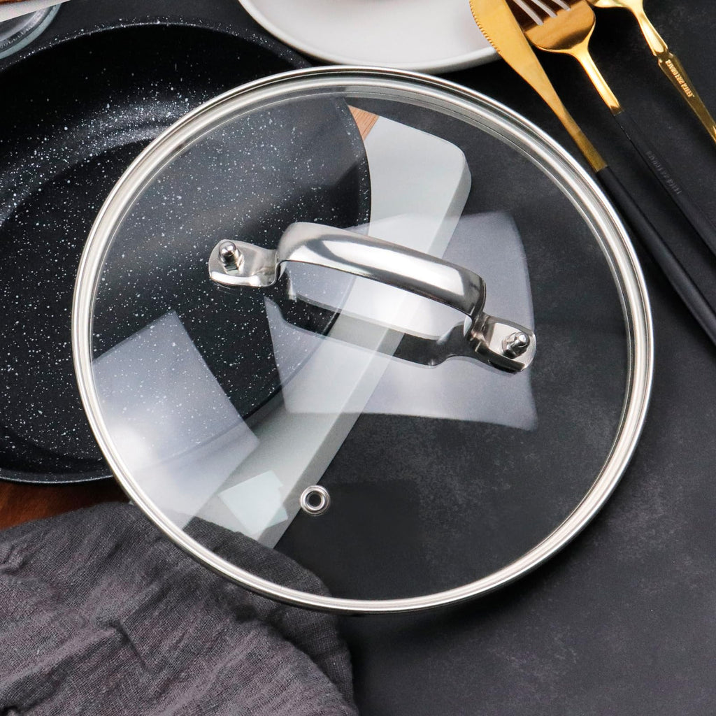 10" Tempered Glass Lid with Steam Vent Hole V94455
