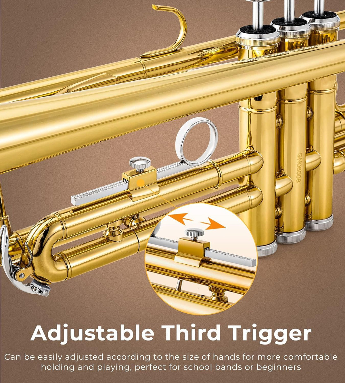 Bb Trumpet Gold Finish Brass H859161