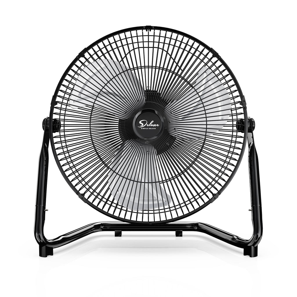 20 Inch 3-Speed High Velocity Metal Industrial Floor Fan, Black V853303