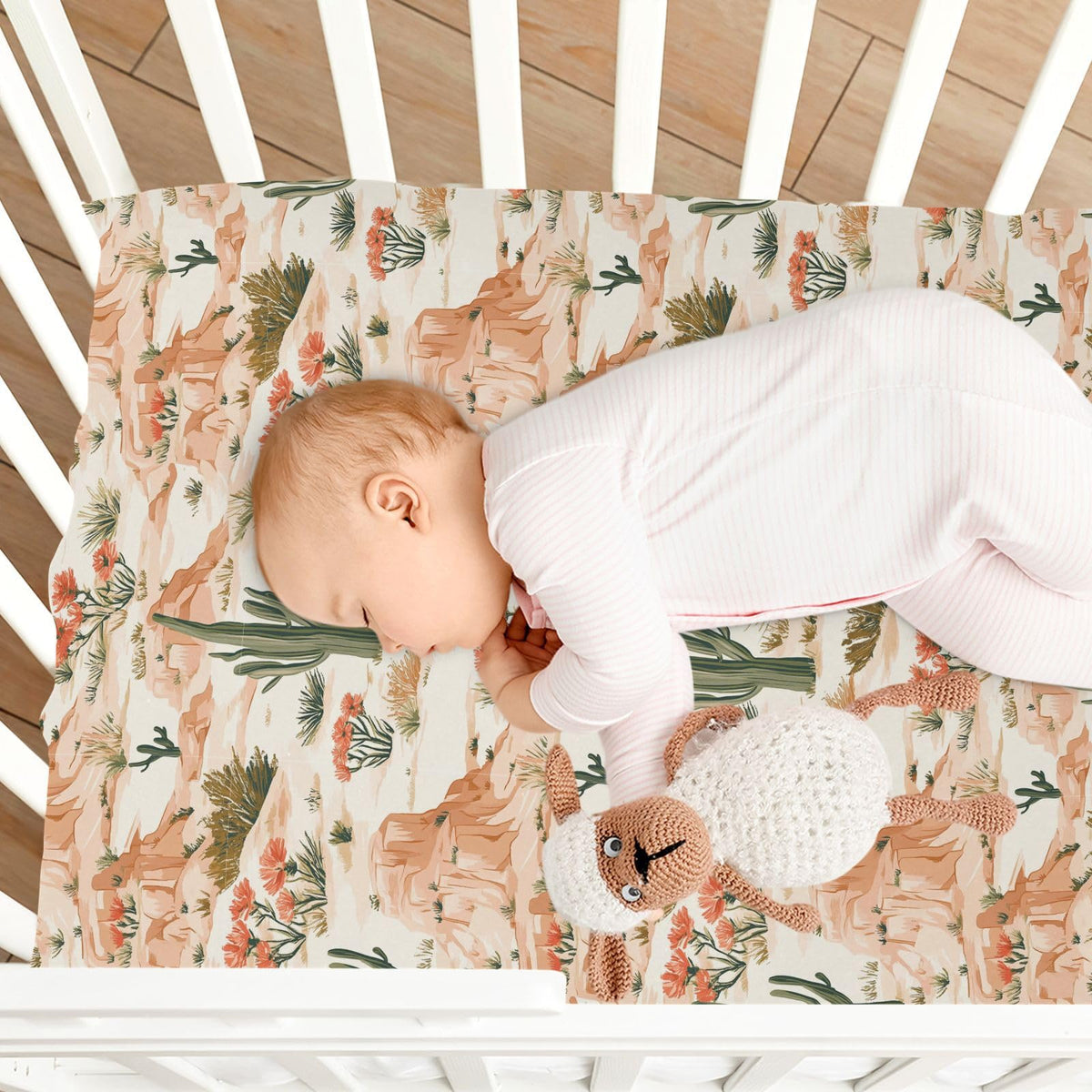 Soft Breathable Microfiber Crib Sheet D13931