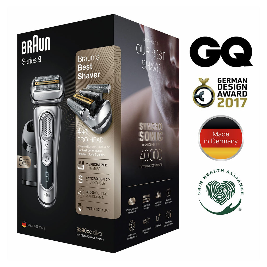 Electric Razor for Men, Waterproof Foil Shaver, Wet & Dry Shave, Silver G84708