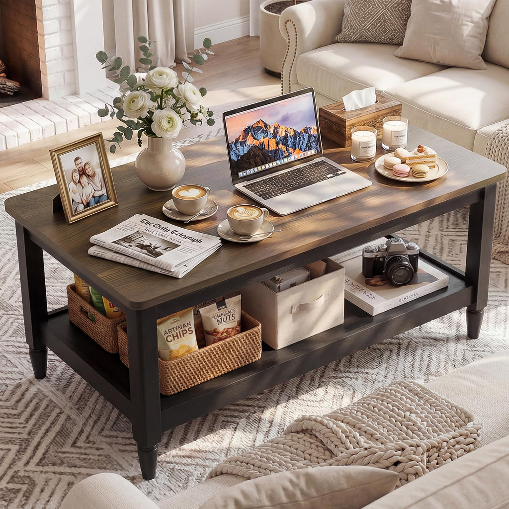 40" Black Coffee Table I325