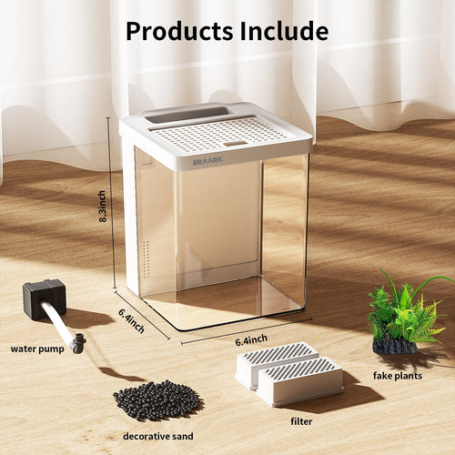1.5 Gallon Aquarium Kit with Filter and LED Light U2739