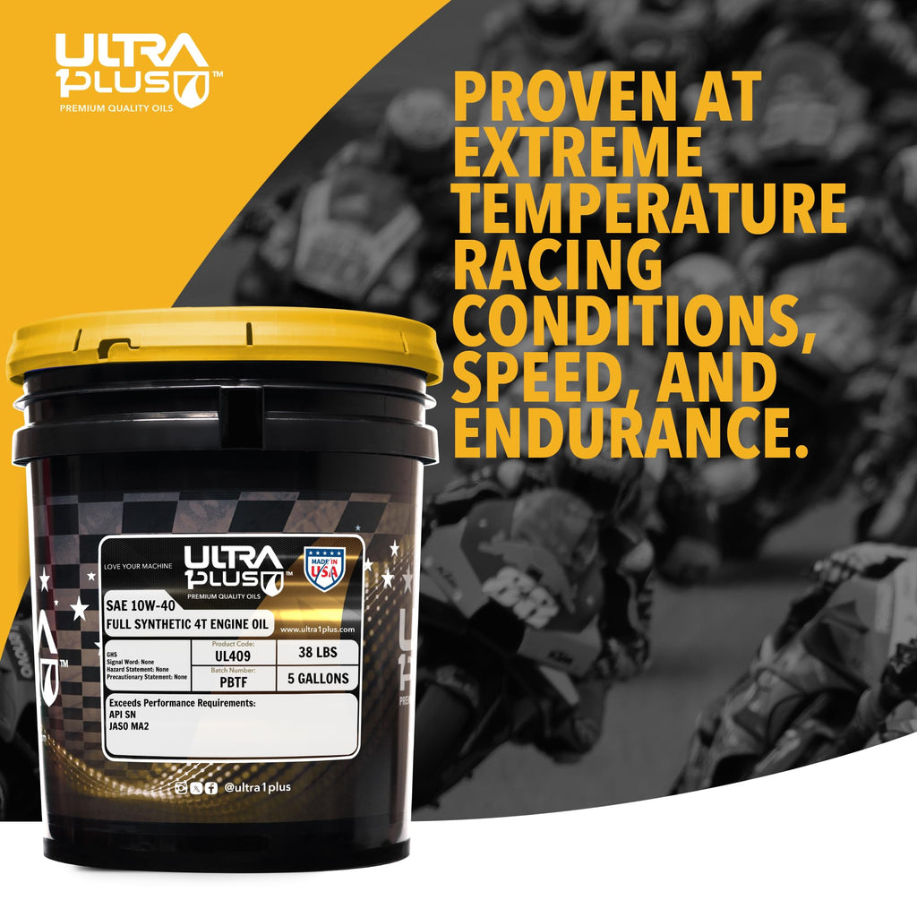10W-40 Full Synthetic Motorcycle Oil 5 Gallon Pail P995
