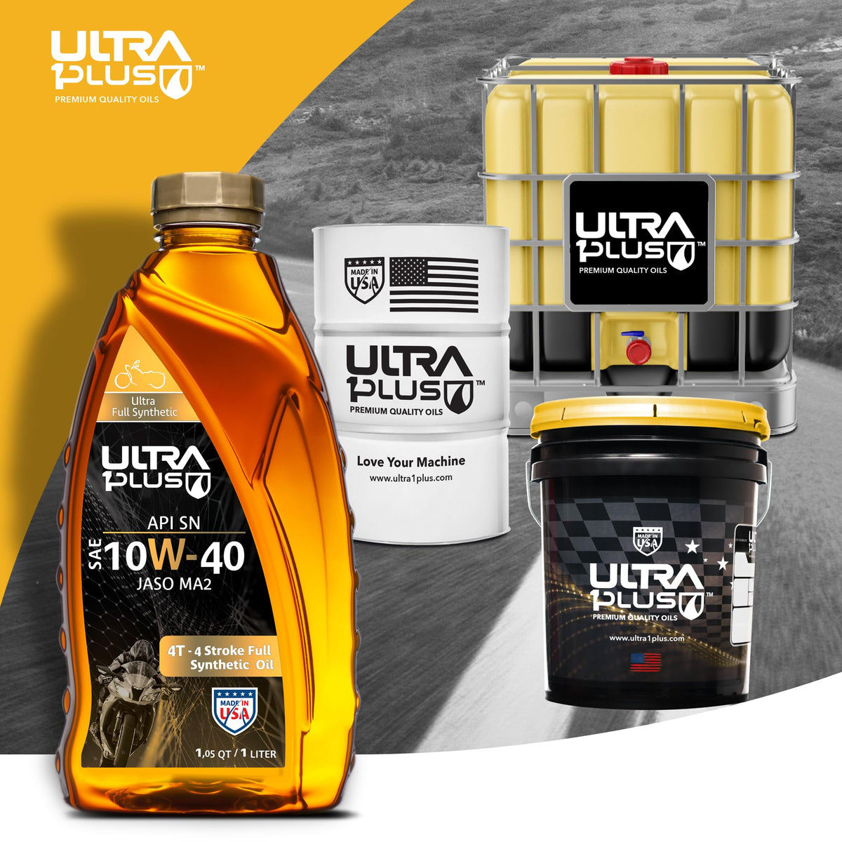 10W-40 Full Synthetic Motorcycle Oil 5 Gallon Pail P995