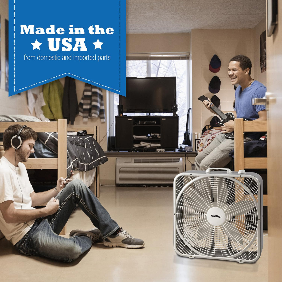 20-Inch 3-Speed Box Fan, White Y93083