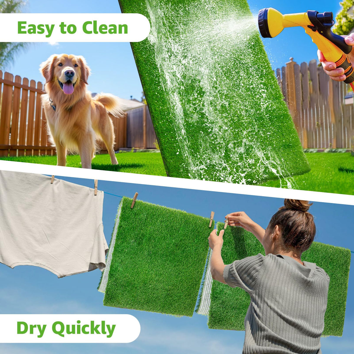 Artificial Grass Pee Pads 20"x 25" 2 Pack T953