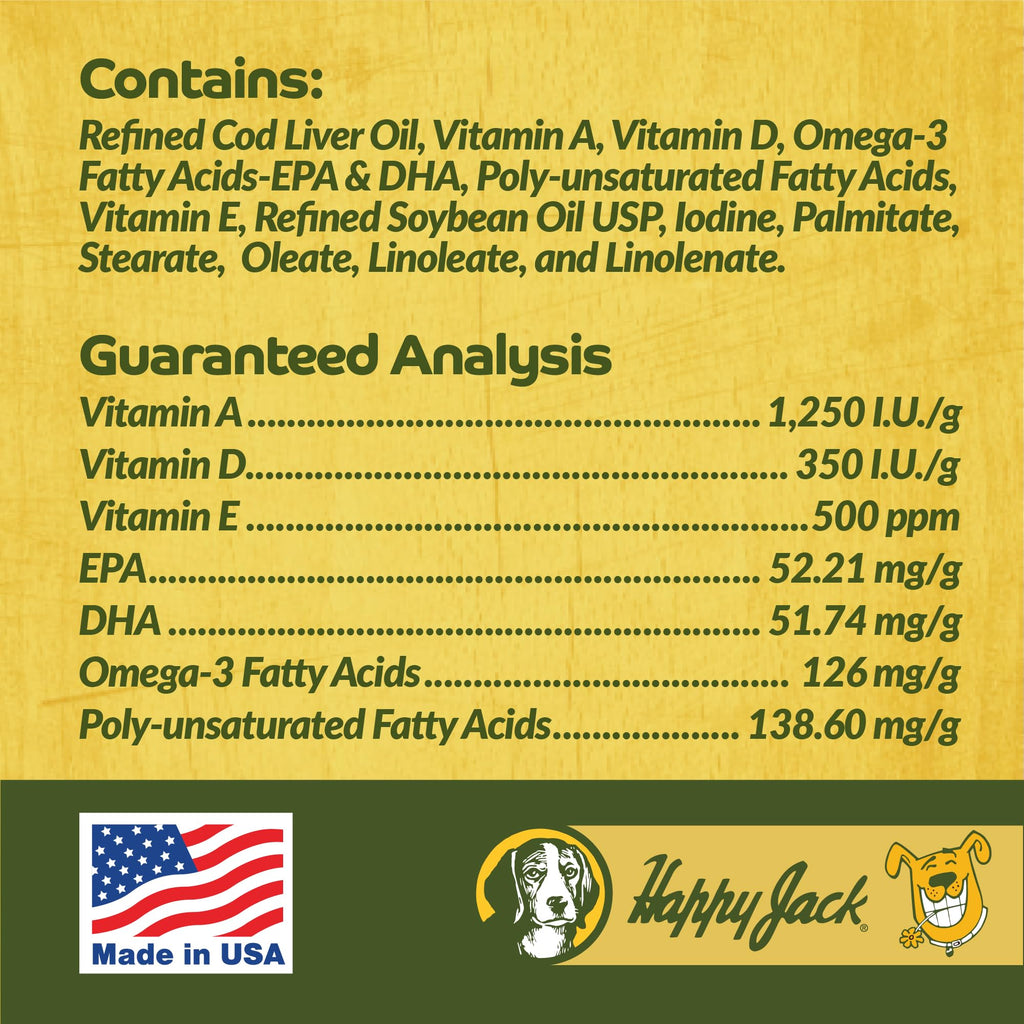 Cod Liver Fish Oil for Dogs 16 oz J82089