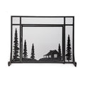Black Metal Fireplace Screen H6446