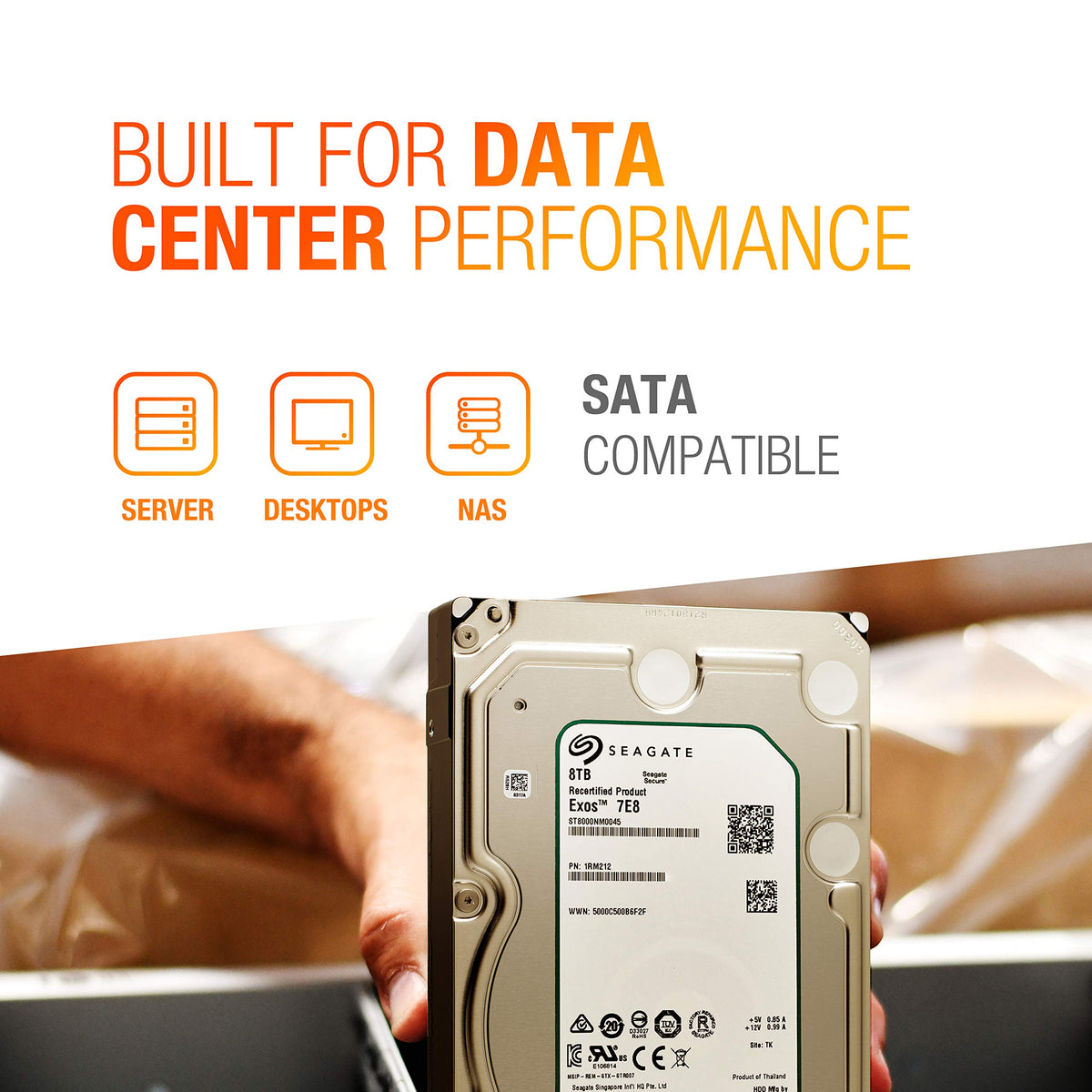 8TB 7200 RPM SATA 3.5-Inch Enterprise Hard Disk Drive V5742
