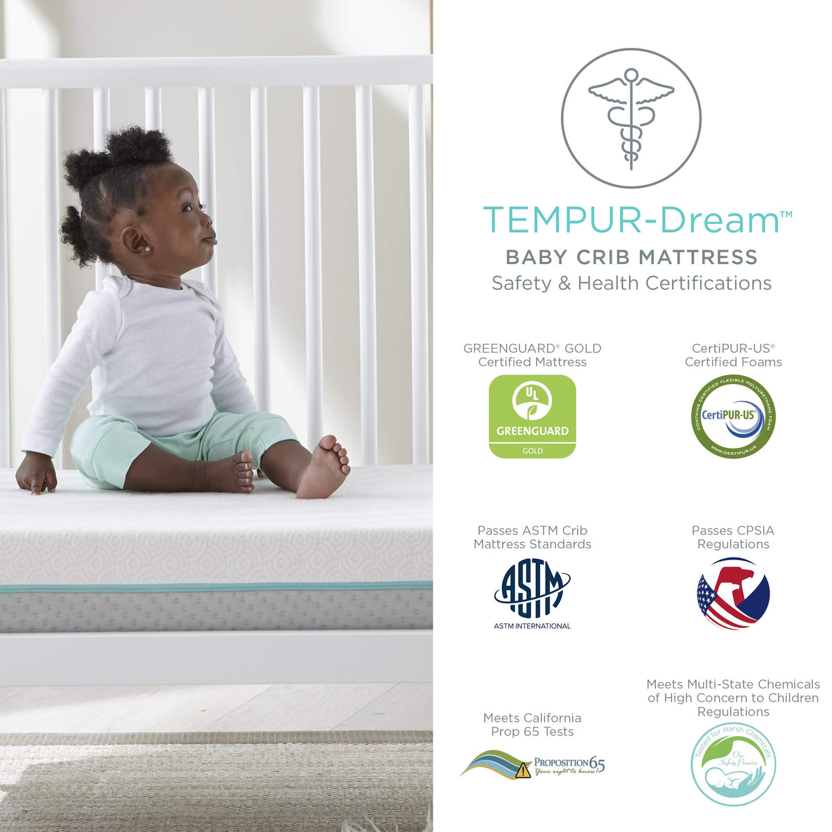 Waterproof Baby Crib and Toddler Mattress U973