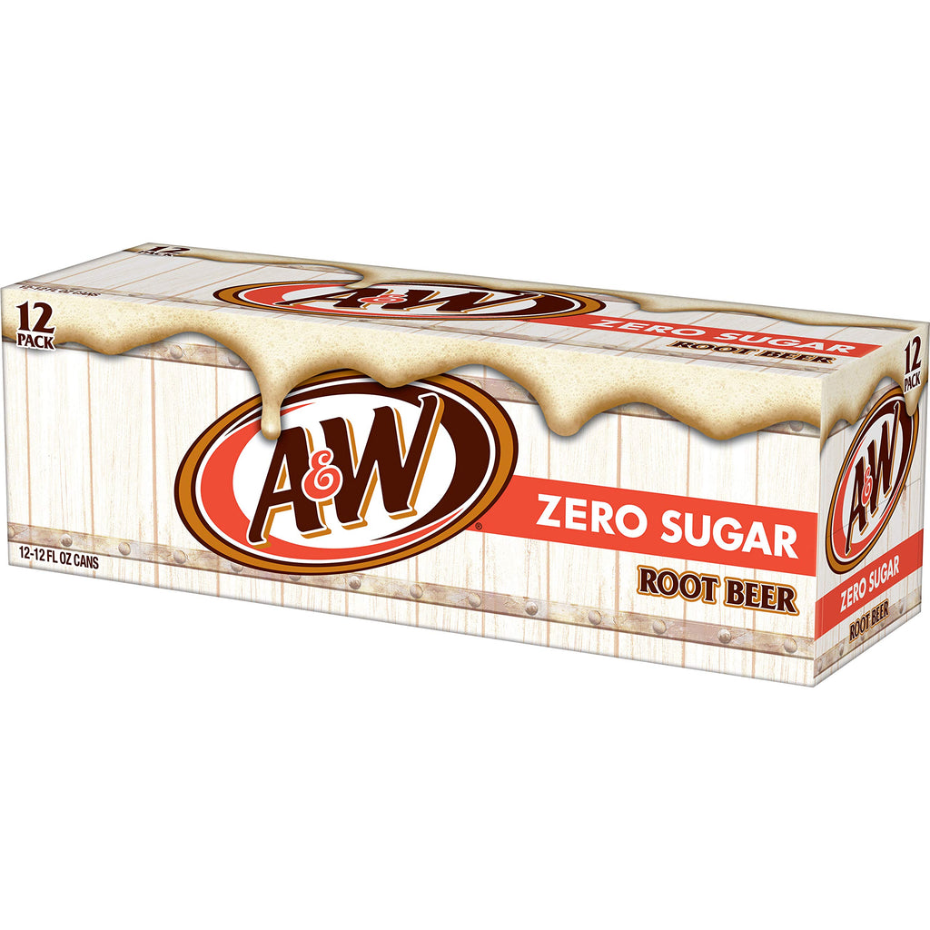 Zero Sugar Root Beer Soda, 12 fl oz cans, 12 pack T47369