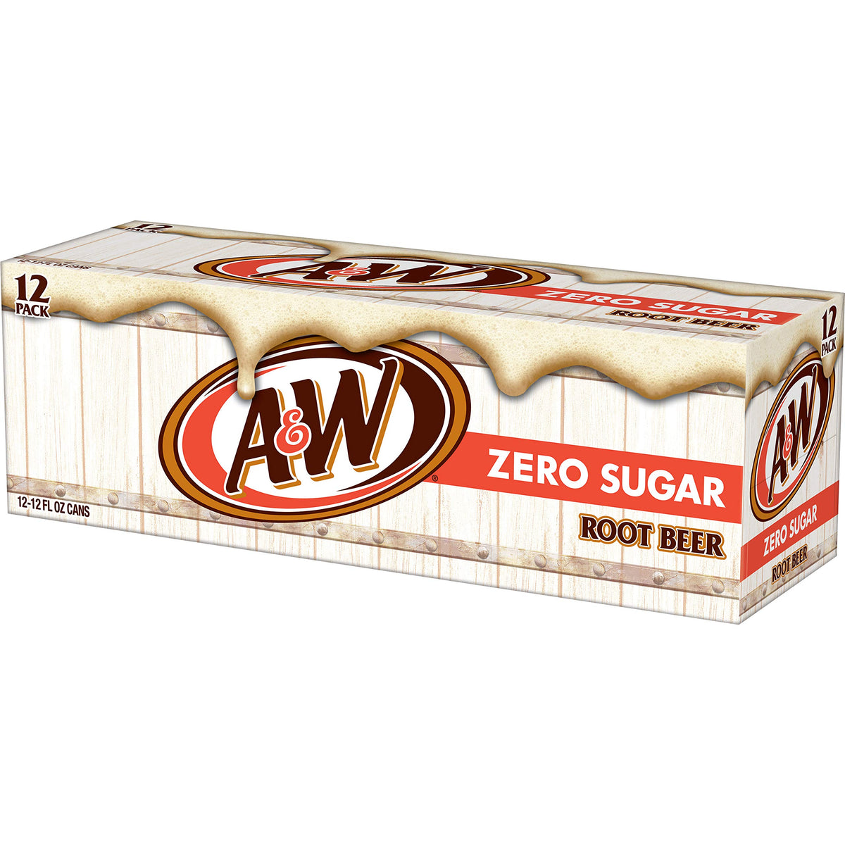 Zero Sugar Root Beer Soda, 12 fl oz cans, 12 pack T47369