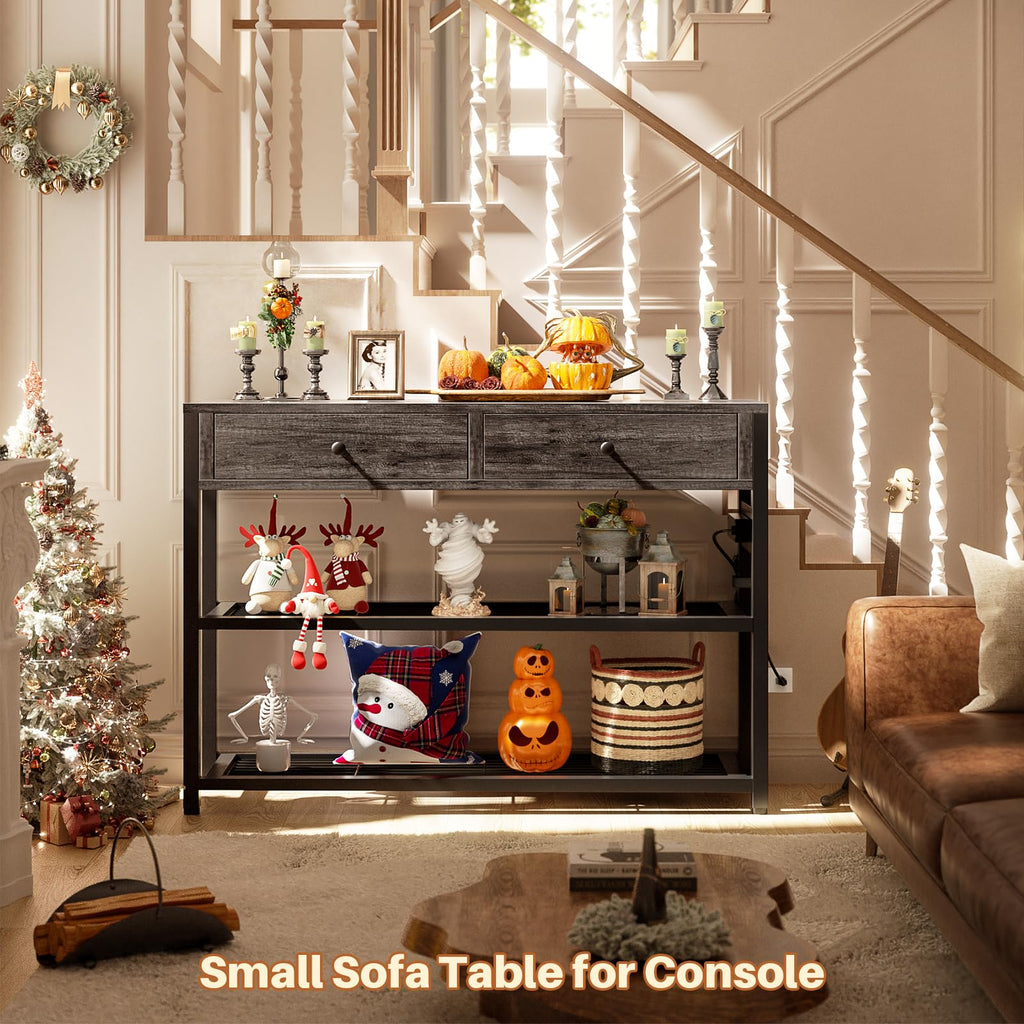 32" Entryway Table with Outlets and Drawers K83248