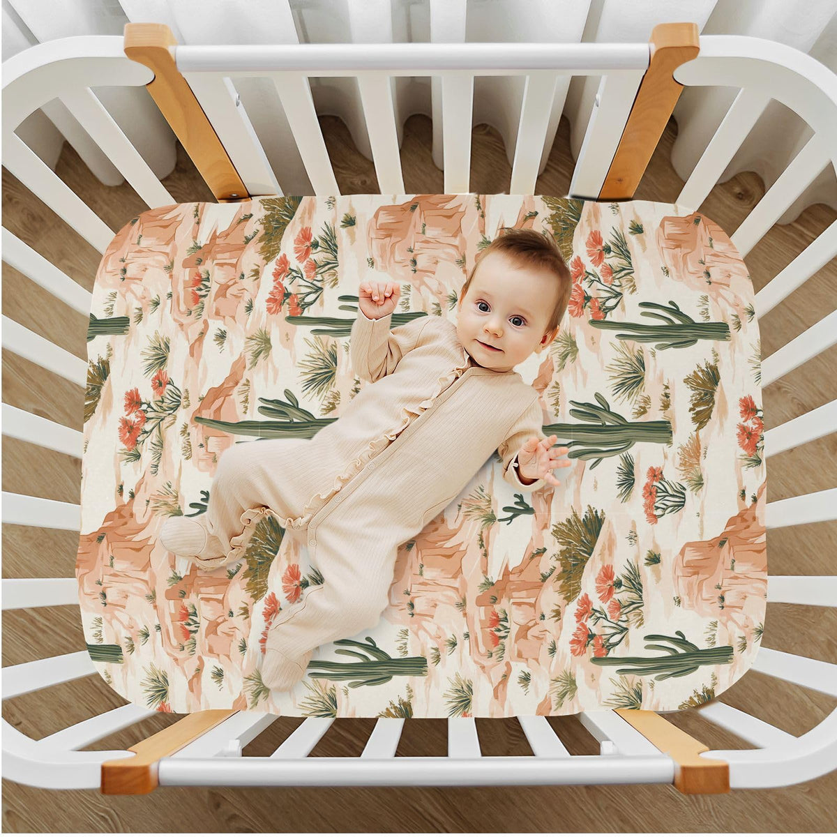 Soft Breathable Microfiber Crib Sheet D13931