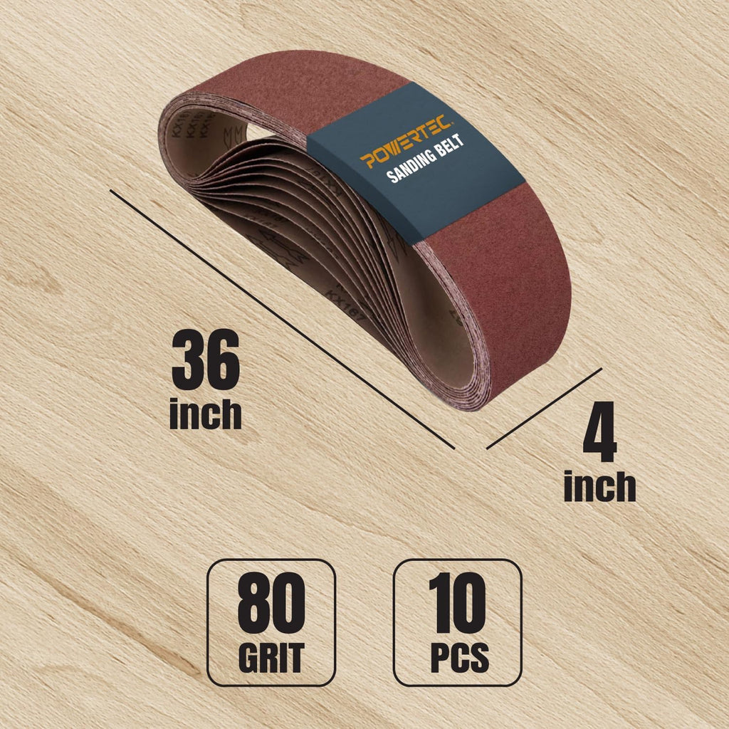 4 x 36 Inch Aluminum Oxide Sanding Belts V371