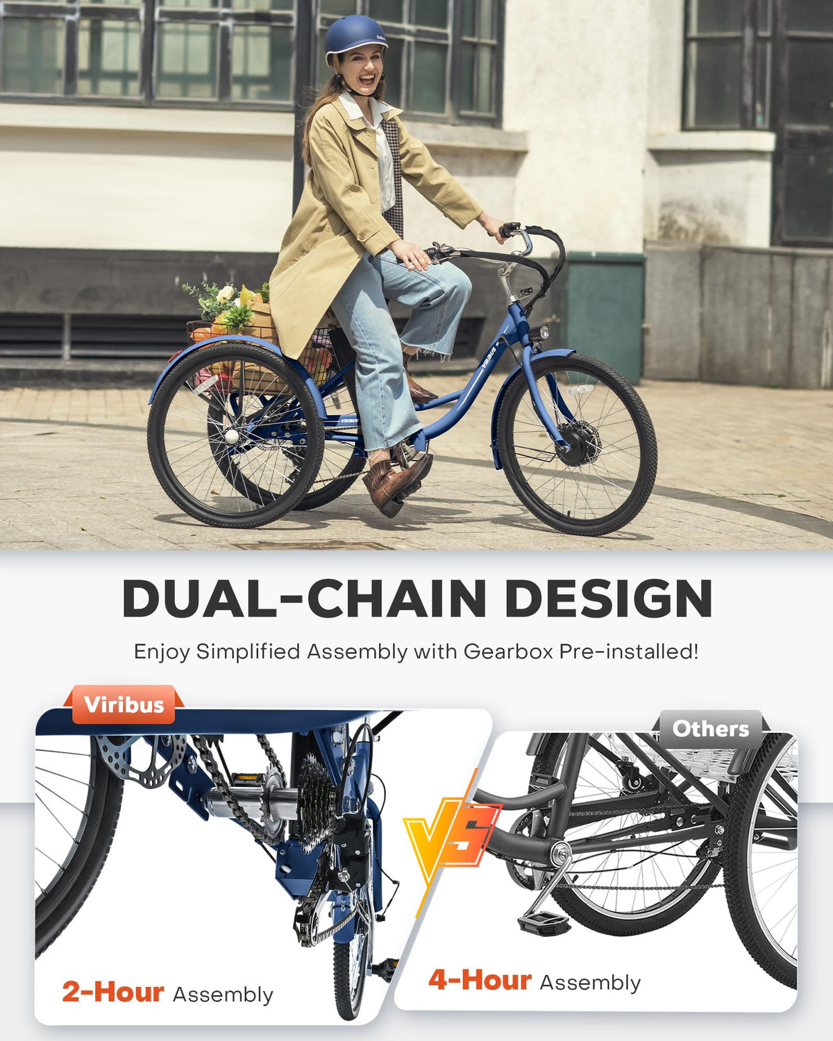 Electric Trike 7 Speed T329