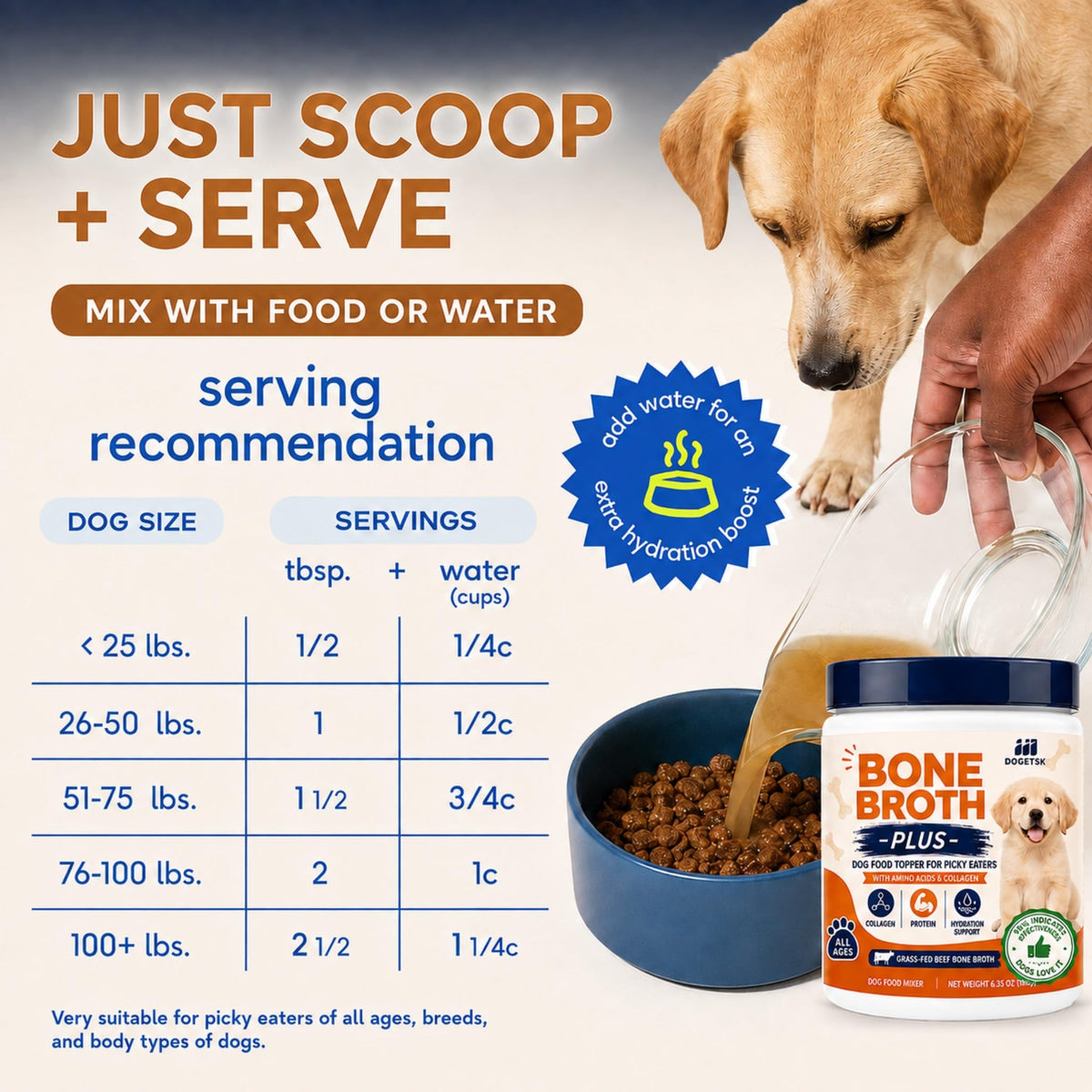 Doggy Nutritious Beef Bone Soup Supplement B2444