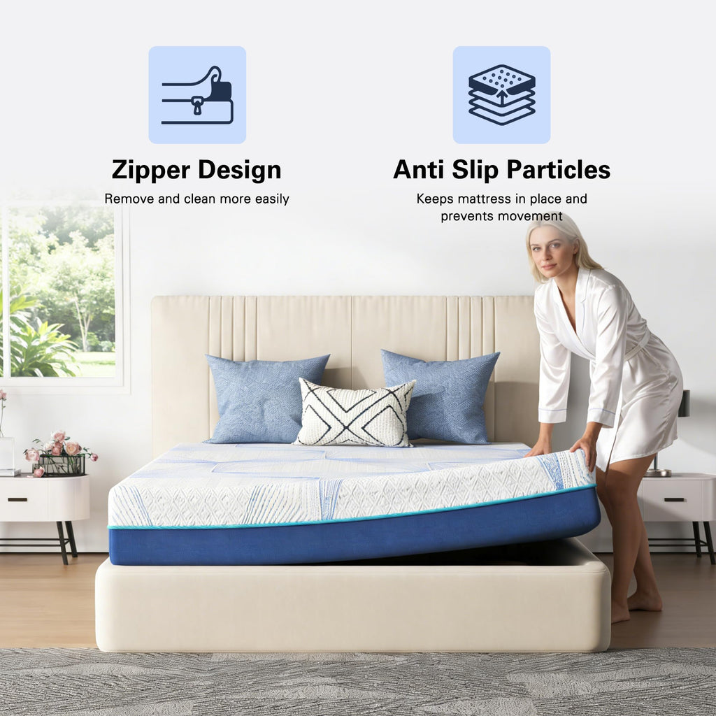 6 Inch Gel Memory Foam Twin Size Mattress X1174