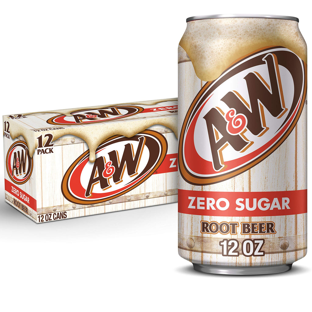 Zero Sugar Root Beer Soda, 12 fl oz cans, 12 pack T47369