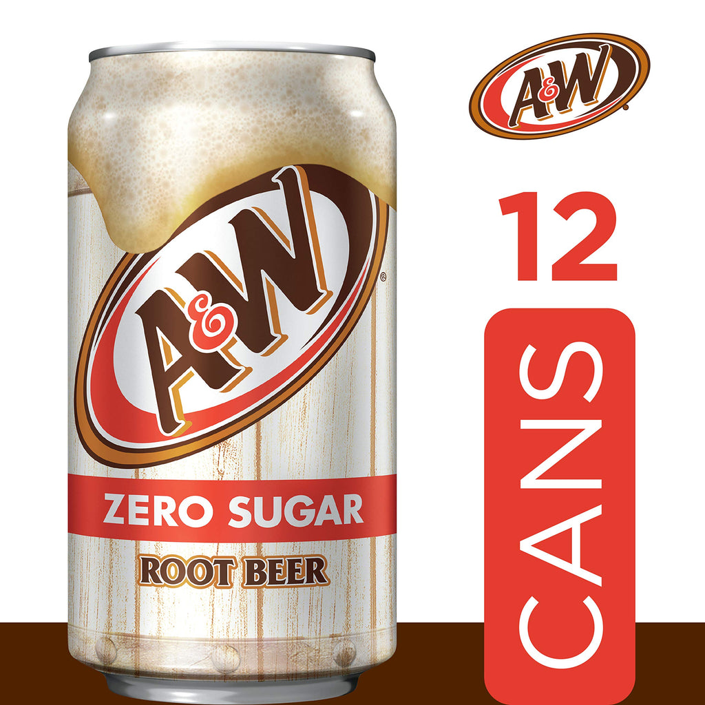 Zero Sugar Root Beer Soda, 12 fl oz cans, 12 pack T47369