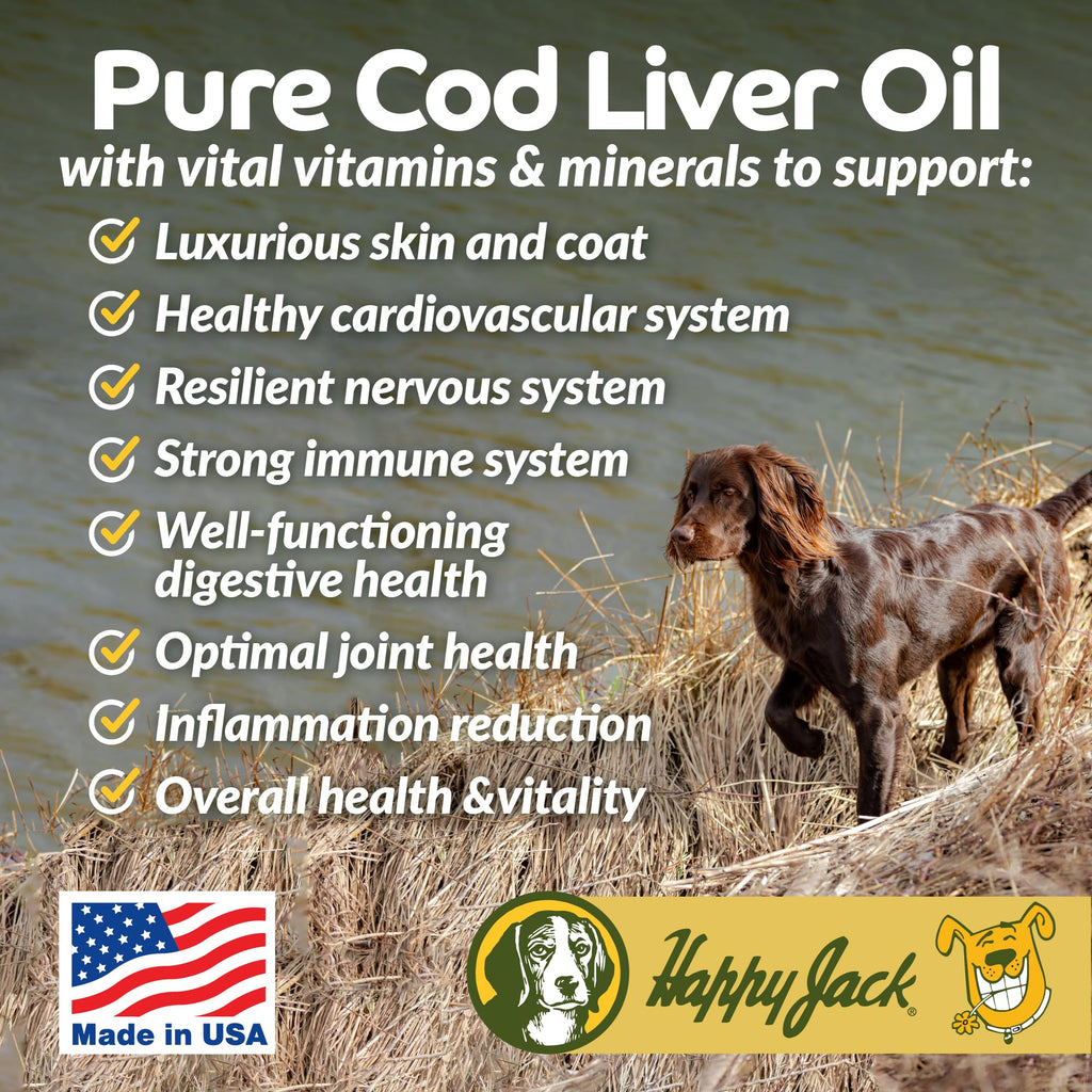 Cod Liver Fish Oil for Dogs 16 oz J82089