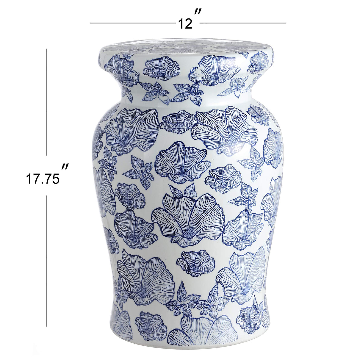 Ceramic Drum Garden Stool Side Table W229