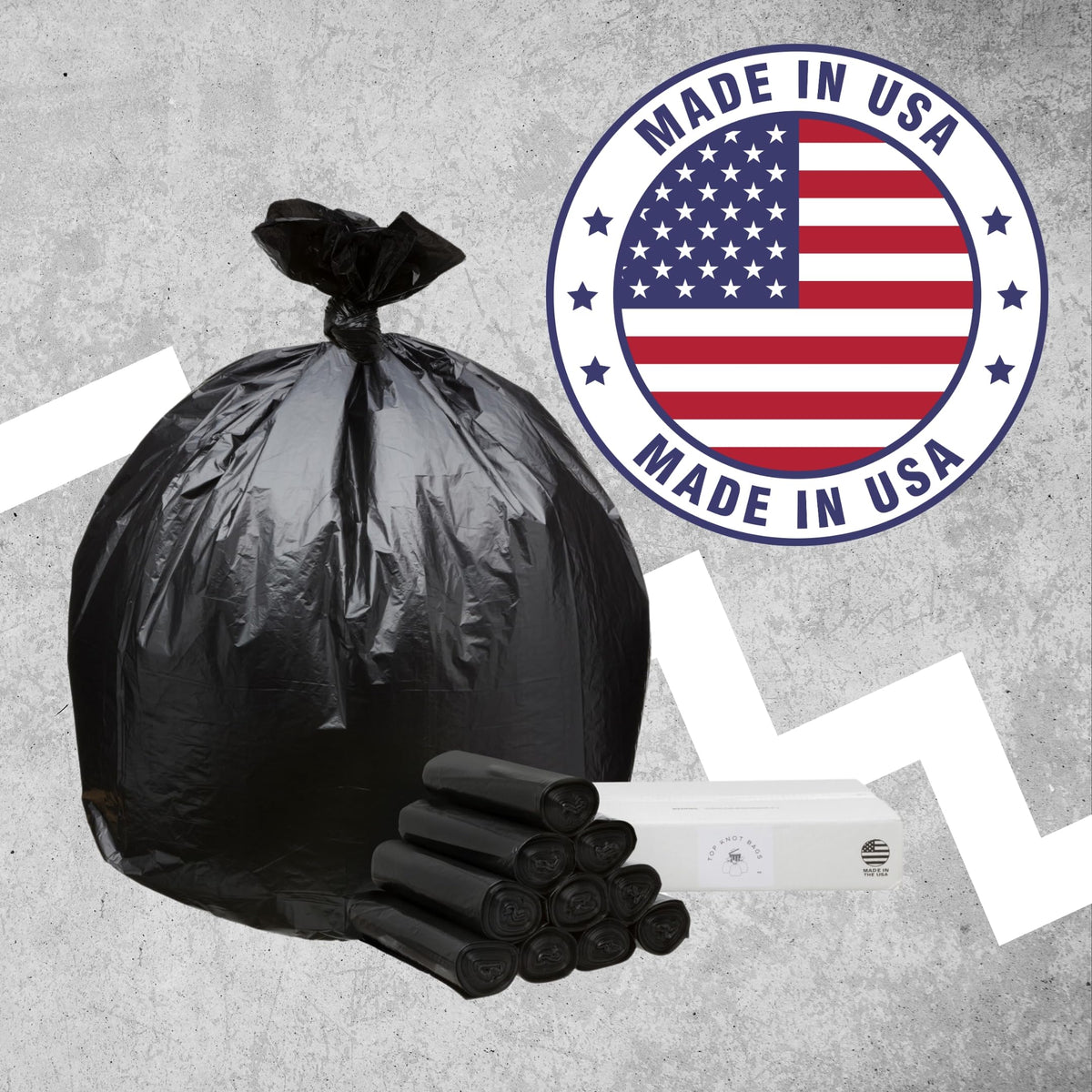 45 Gallon Black 1.2 Mil Garbage Trash Bags 100 Count E210153