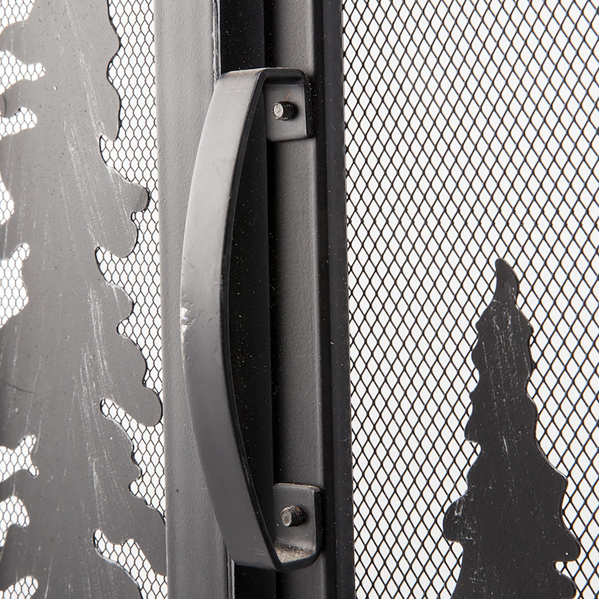 Black Metal Fireplace Screen H6446